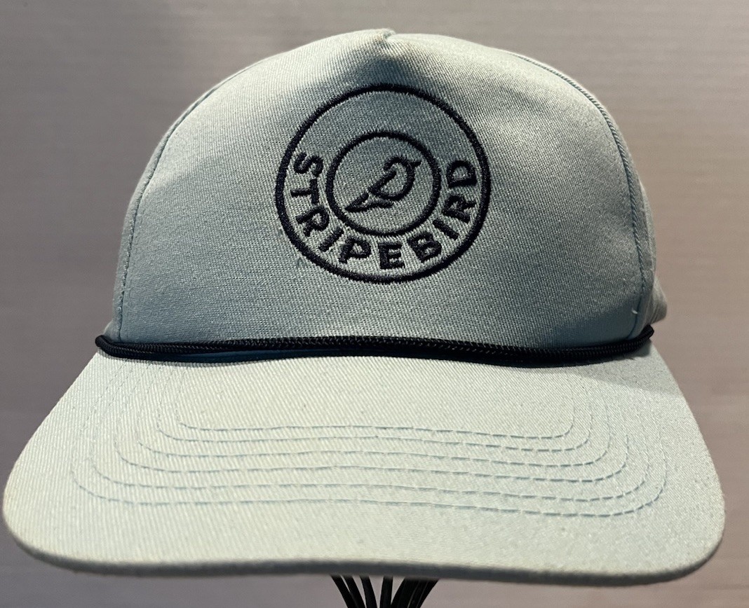 Stripebird Enginnered To Produce Birdies Golf Cap, Light Blue, Adjustable