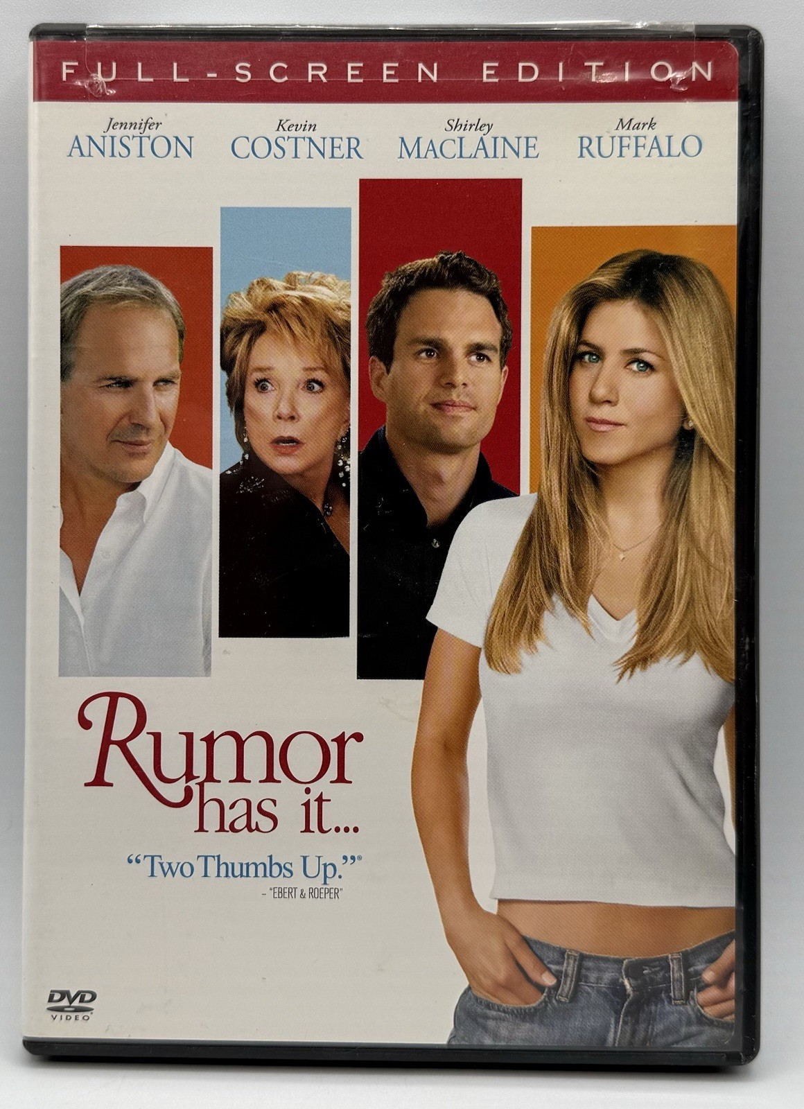 Rumor Has It DVD Fullscreen Jennifer Aniston Kevin Costner Mark Ruffalo 2005
