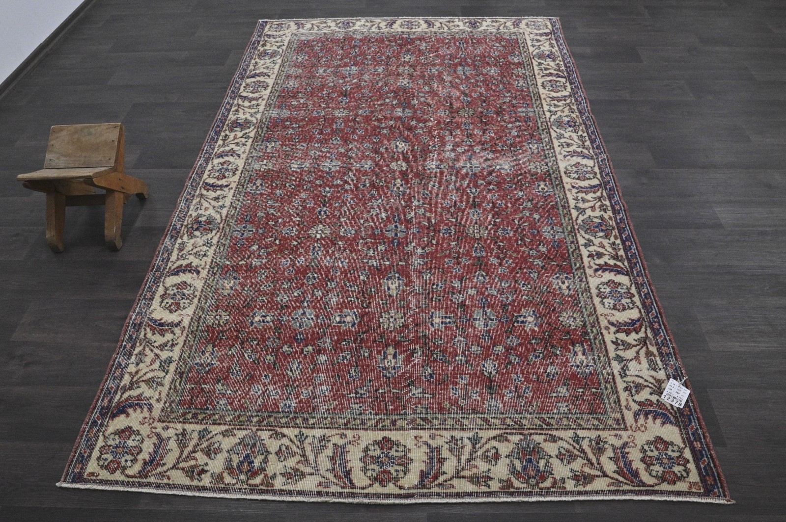 Oushak Turkish Vintage Rug 5x8 Kilim Rug Anatolian Handmade Boho Decor RED