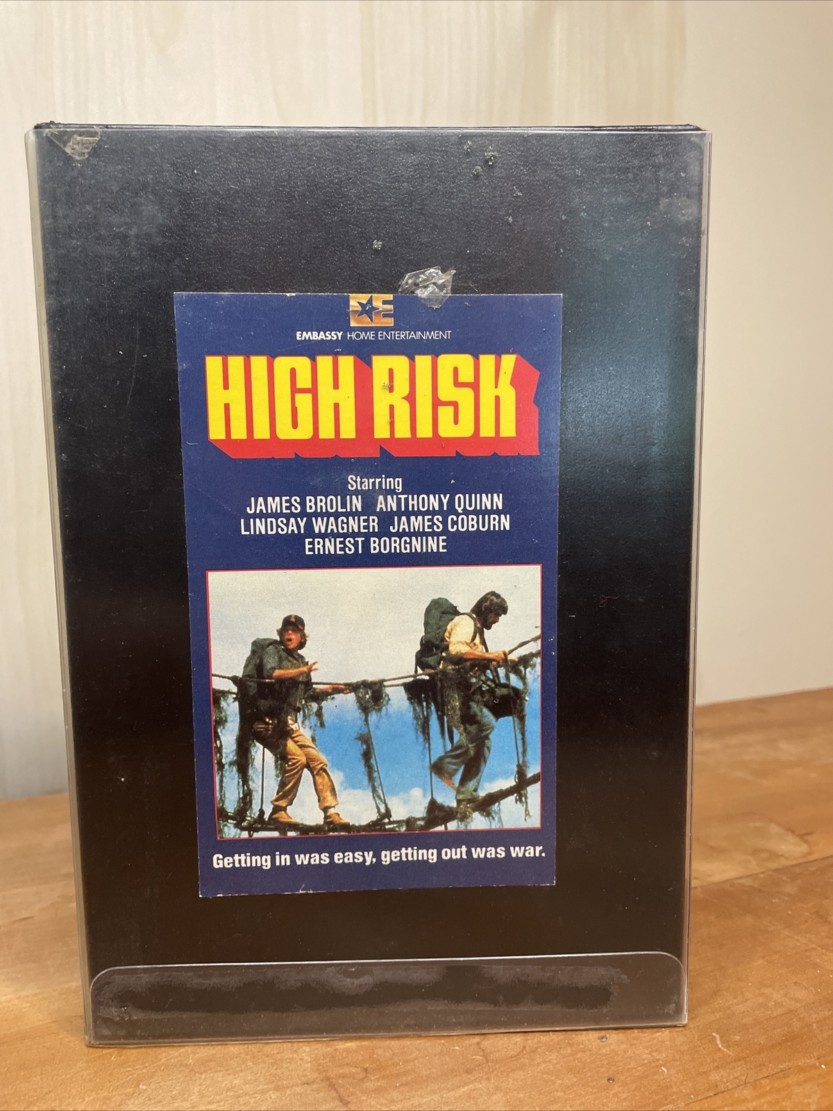 High Risk Betamax (Not VHS) James Brolin Anthony Quinn 1976 1984 Embassy Tested