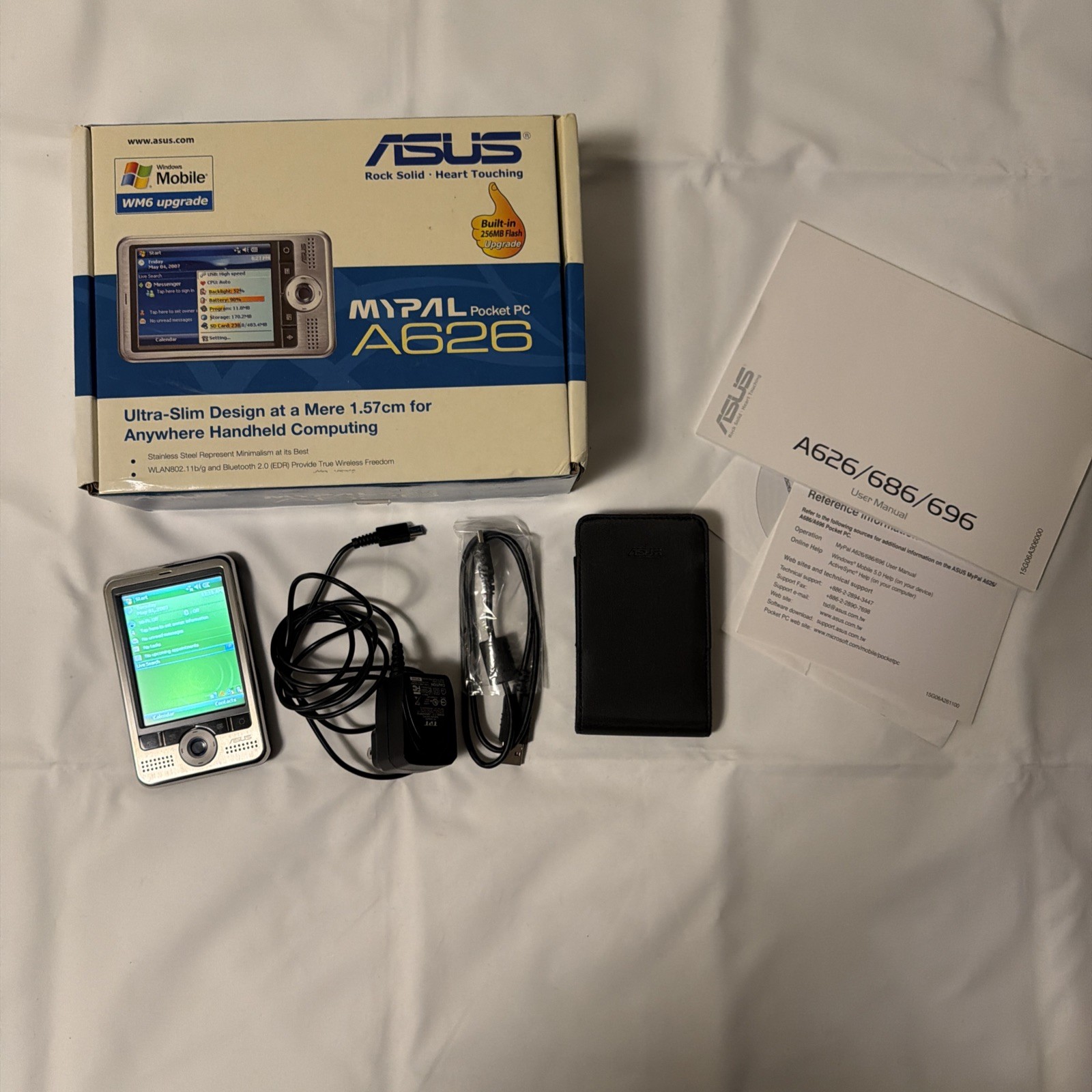 Asus MyPal Pocket PC #A626 Windows Mobile 3.5" Handheld PDA Bluetooth 