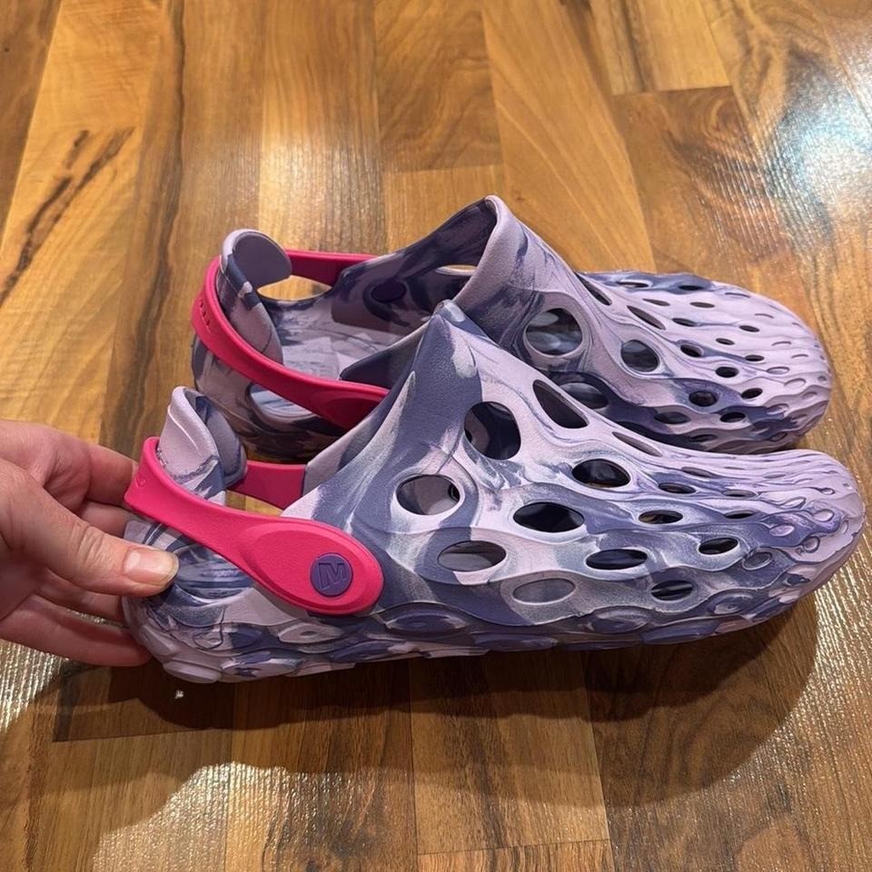 Merrell Kid's Hydro Moc Sport Sandal purple waterproof size 7 new