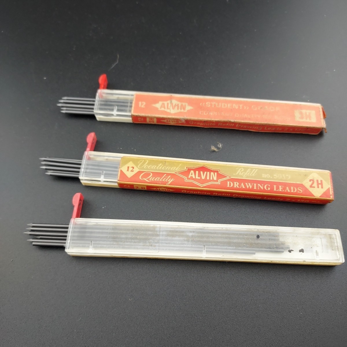 Alvin Drawing Drafting Leads 3H, 2H, H Vintage Art Supplies 