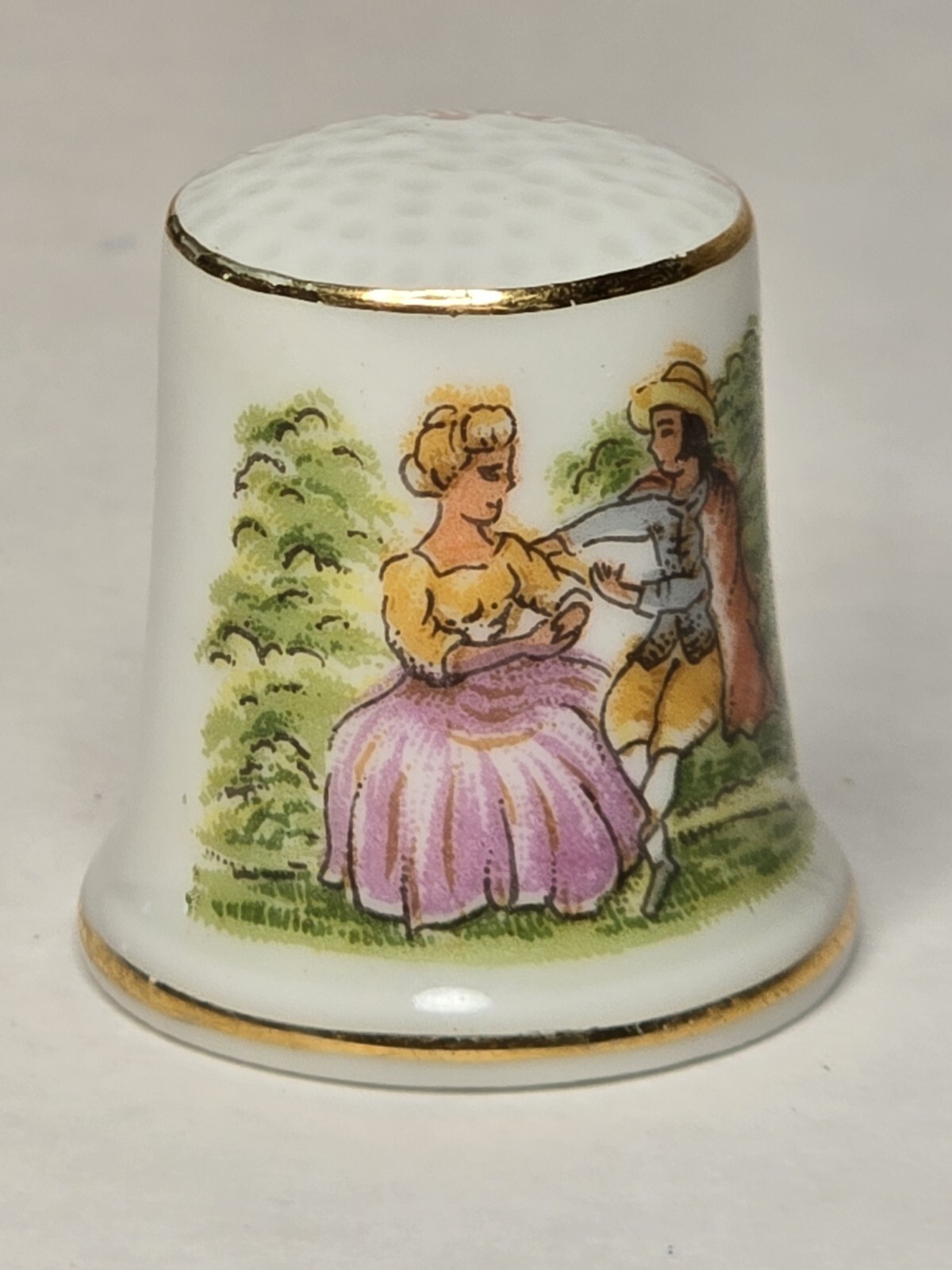 Vintage Thimble Knobler Gold Guilded Collectors MUST Have NEW WITH TAGS STILL!