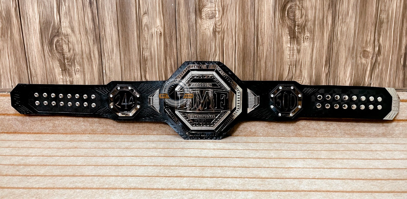 New BMF Championship Wrestling Replica Title Belt 2mm Brass Adult Size