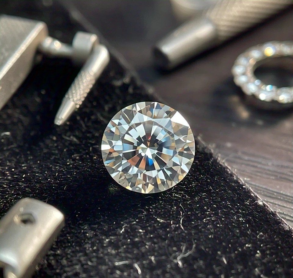 3 Ct Round Cut Certified Loose Lab Grown Diamond VVS1 Natural Color D a035