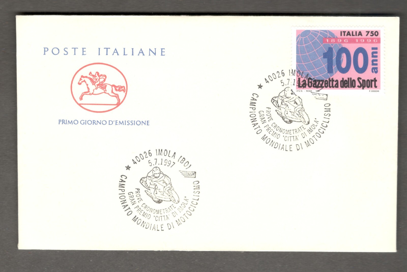 1997 ITALY IMOLA WORLD MOTORCYCLE CHAMPIONSHIP CANCELLATION TIMED TESTS