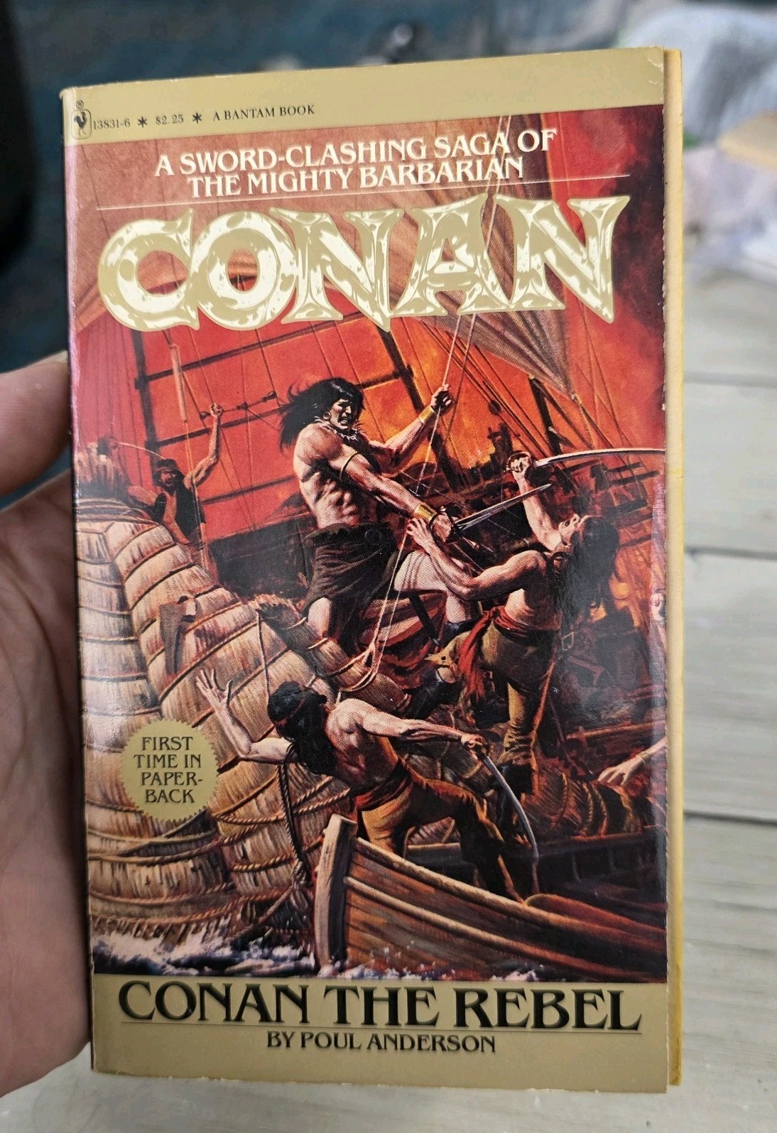 1st Pb Edition, 1st Print • Conan the Rebel • Poul Anderson Gatefold Cvr Bantam