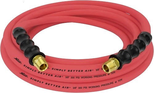 Milton ULR382538 3/8" x 25' Ultra Lightweight Rubber Hose (w/ 3/8" NPT ends)