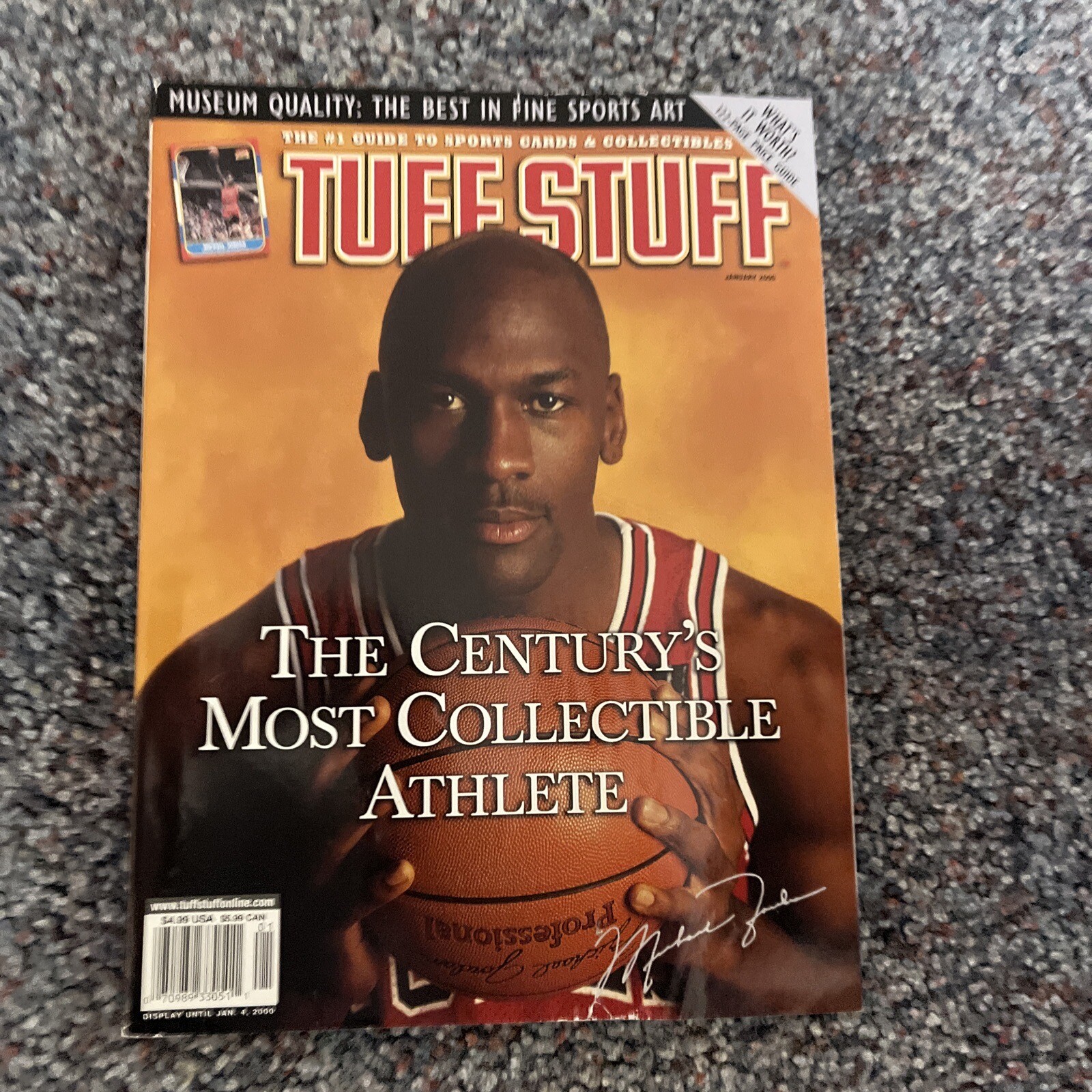 January 2000 Tuff Stuff Magazine - MICHAEL  JORDAN - Chicago Bulls