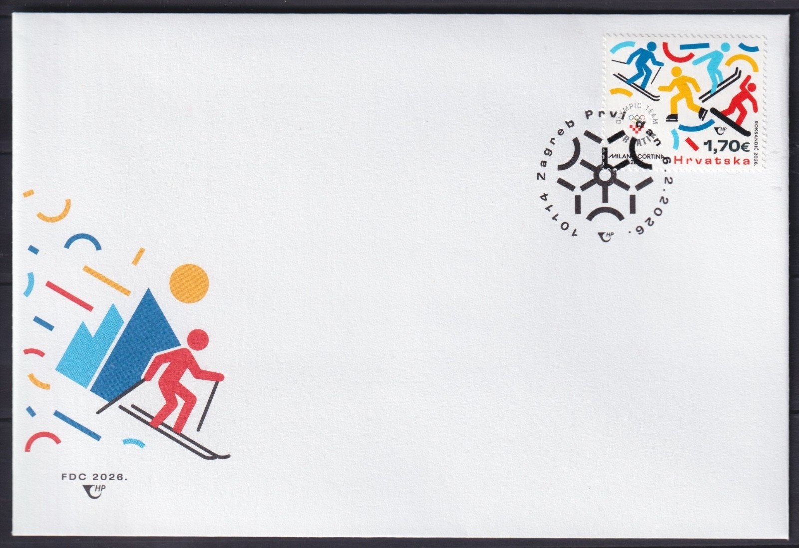 Croatia 2026 Sport, Winter Olympic Games in Milano Cortina - FDC