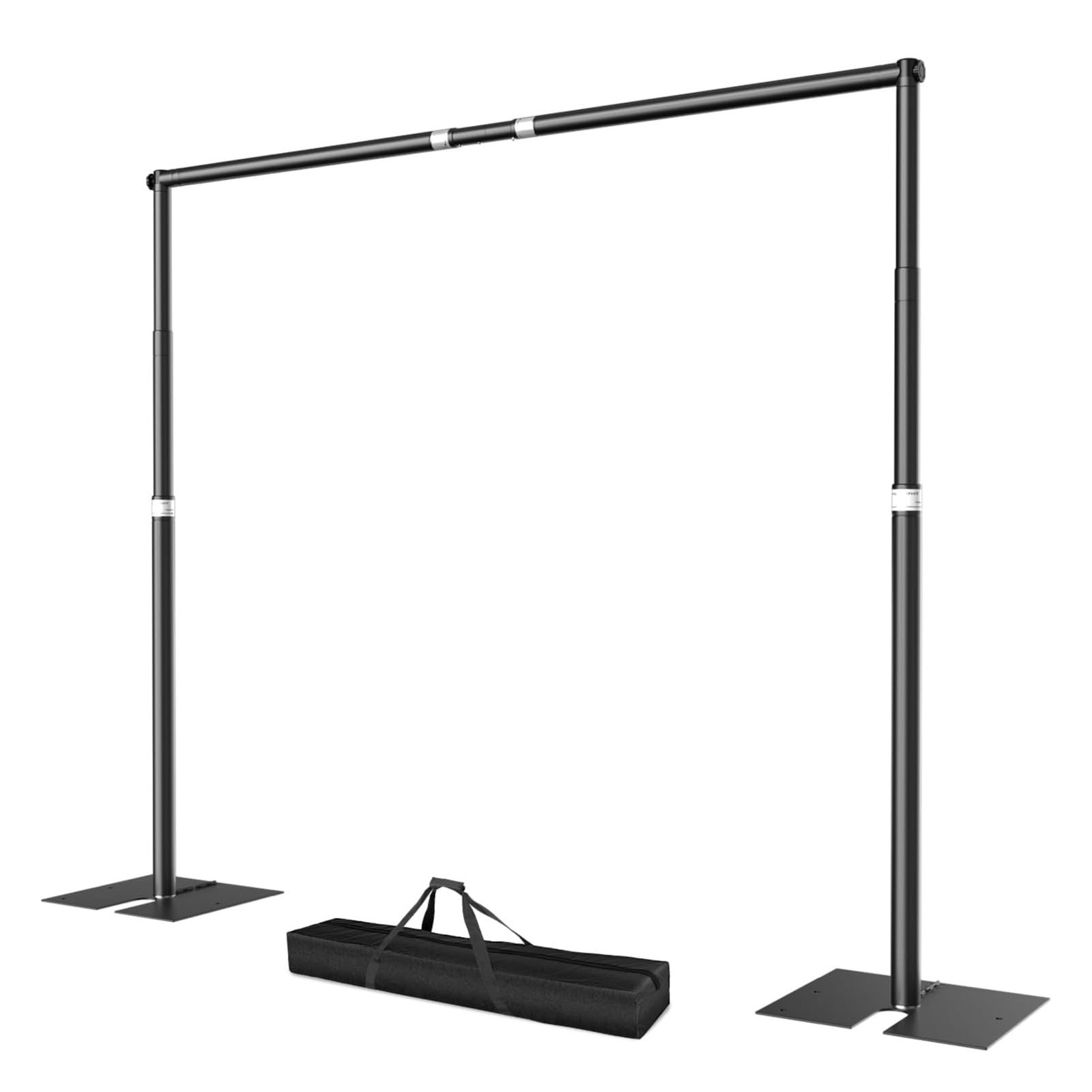 Heavy Duty Backdrop Stand for Parties, 10x10 ft Pipe and Drape Adjustable Bac...