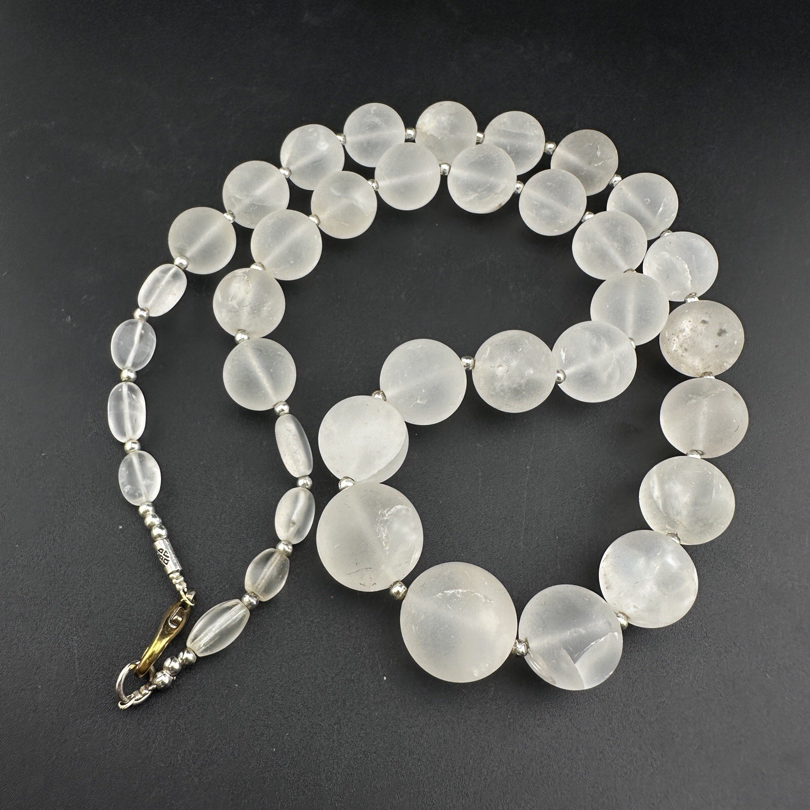 Himalayan Regions Crystals ￼Beads Melon Shape Necklace Rare