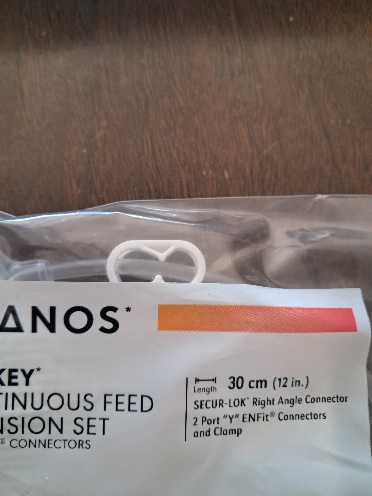 5 mic-key continuous feed extension set w/ ENFit connectors.  0141-12