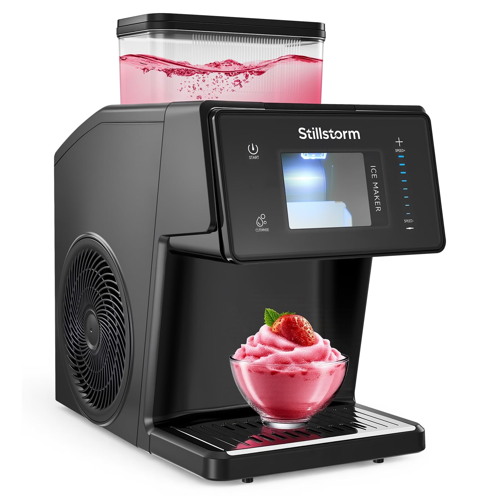 Shaved Ice Machine Snow Cone Maker No Ice Needed，Snowflake Machine with Rapid...