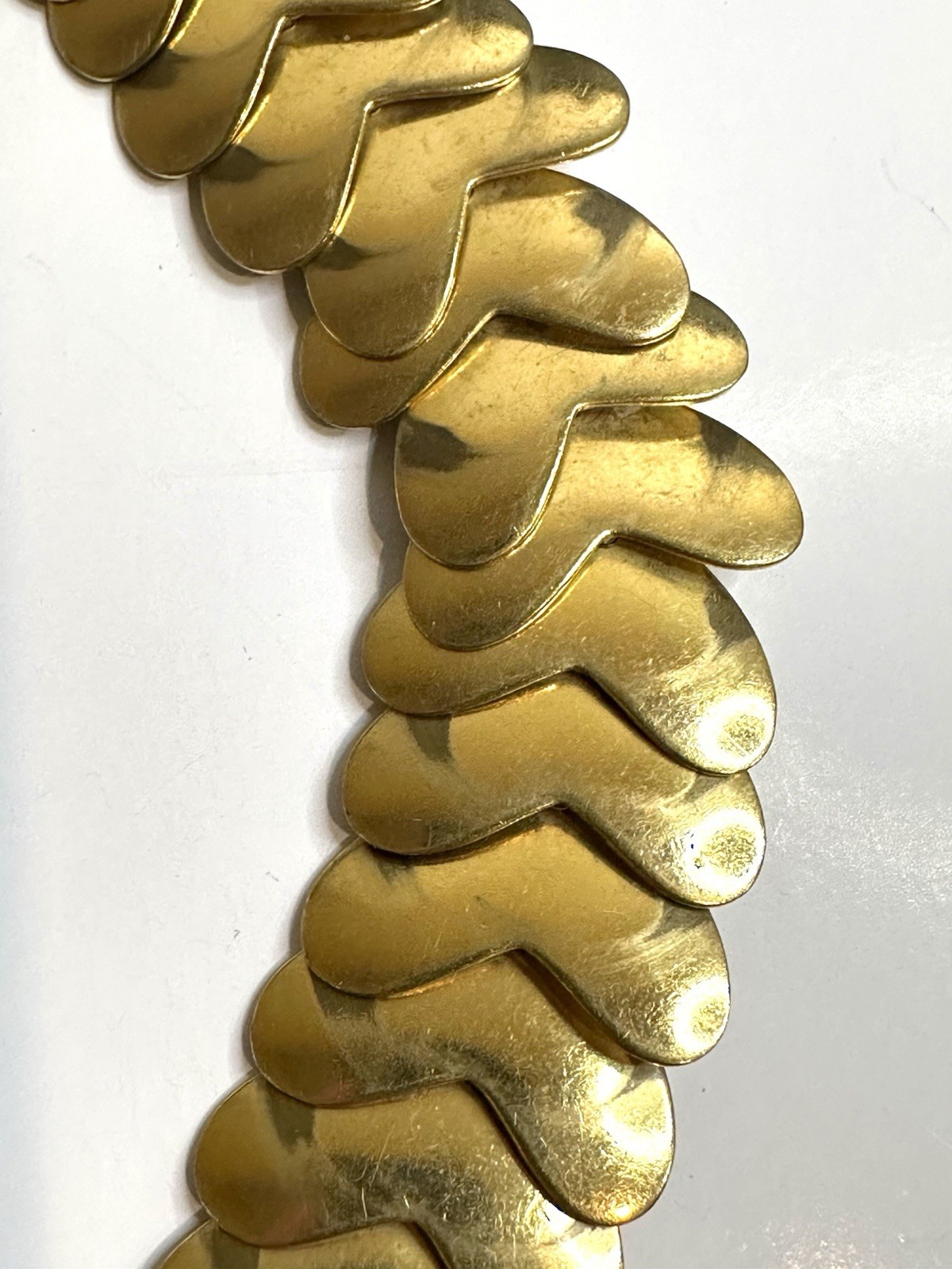 Steven Vaubel Vintage Gold Link Collar Necklace