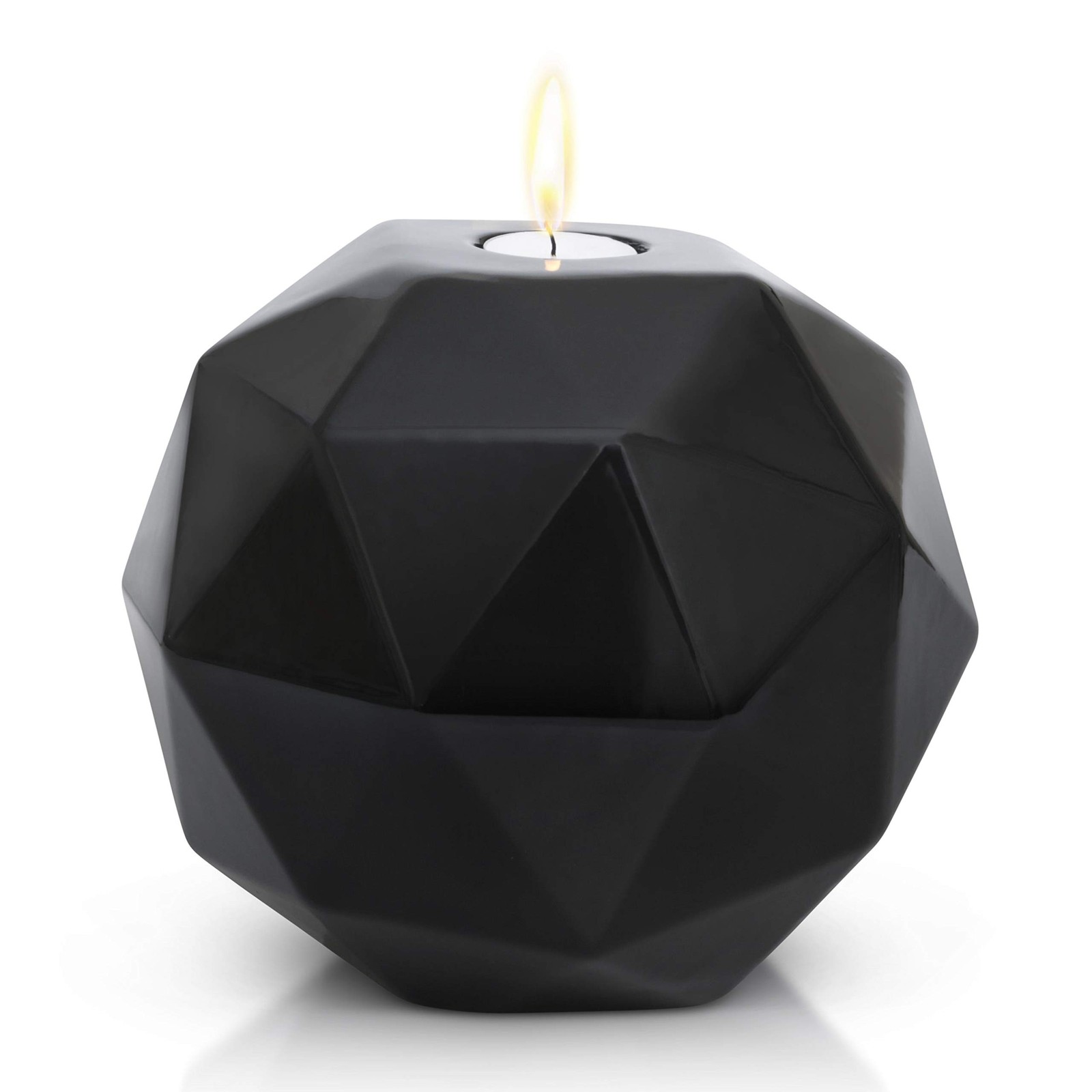 Handmade Black Ceramic Decorative Urn – Elegant Cremation Urn for Ashes Ad