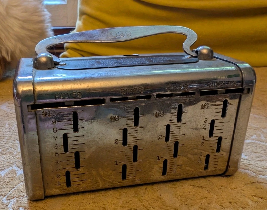 Antique Savings Department The Farmers Bank Kutztown PA Metal Coin Bank $5 Gold