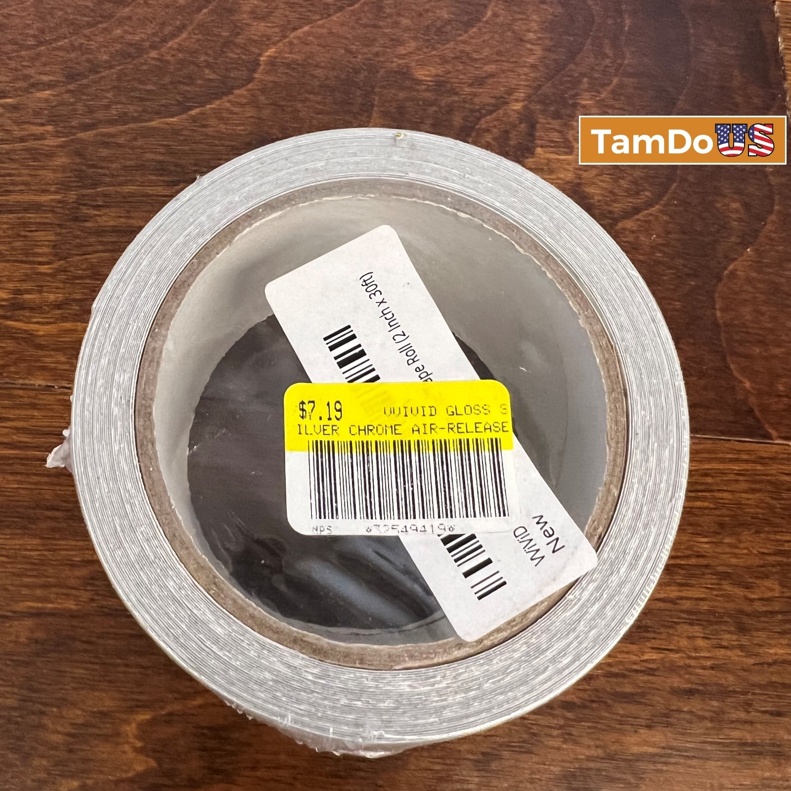 *Pack 3* VViViD Gloss Silver Chrome Air-Release Tape Roll (2 Inch x 30ft)