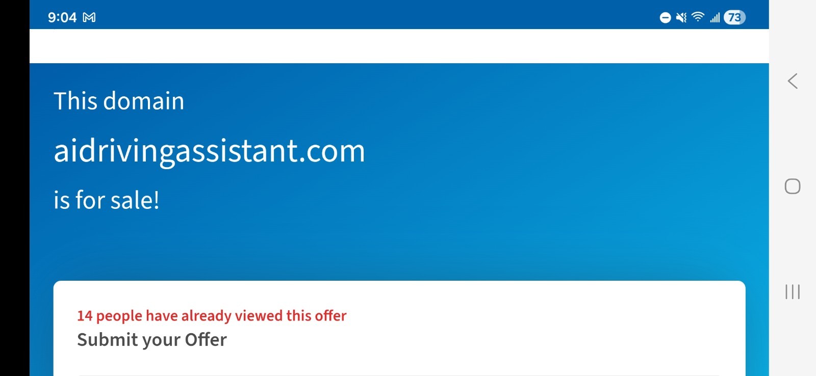 aidrivingassistant.com +1 more - Premium AI Global Domain Name for Sale.