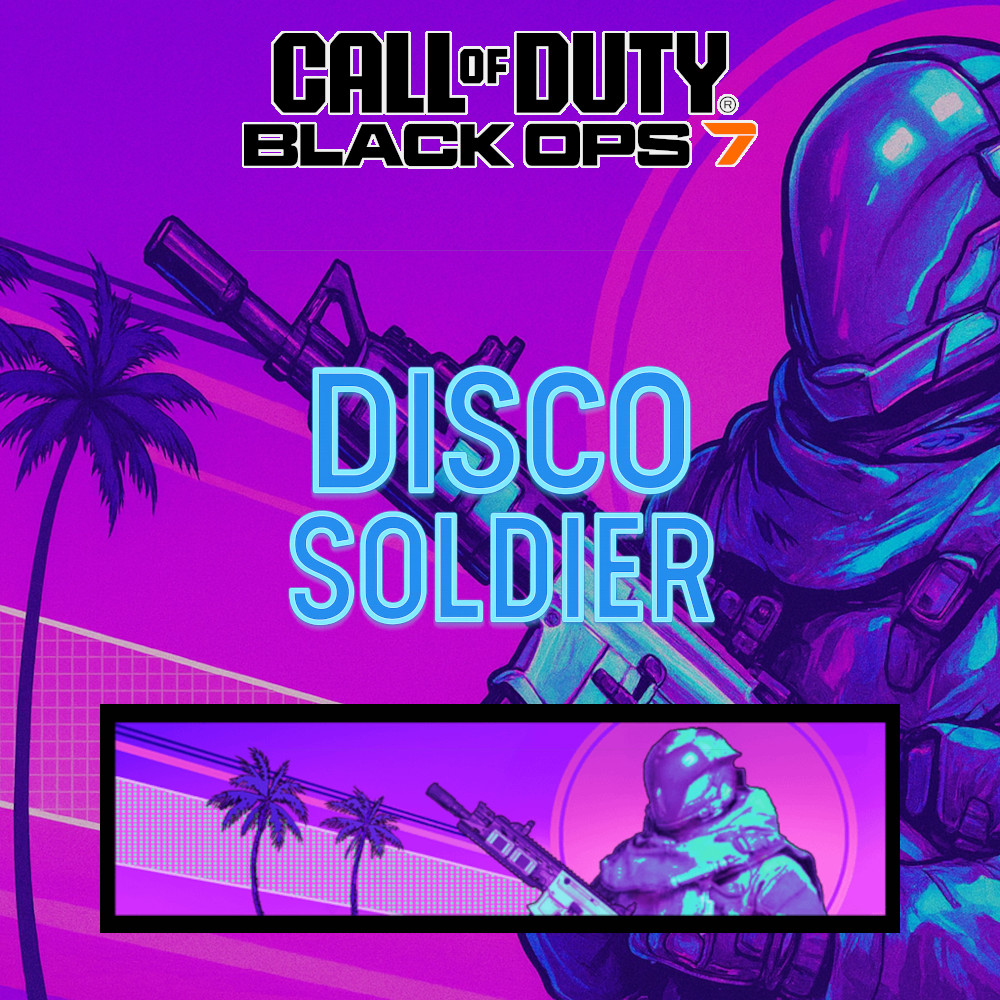 Call of Duty Black Ops 7 Disco Soldier Calling Card | Rare CoD Reward 🪩🎉✨