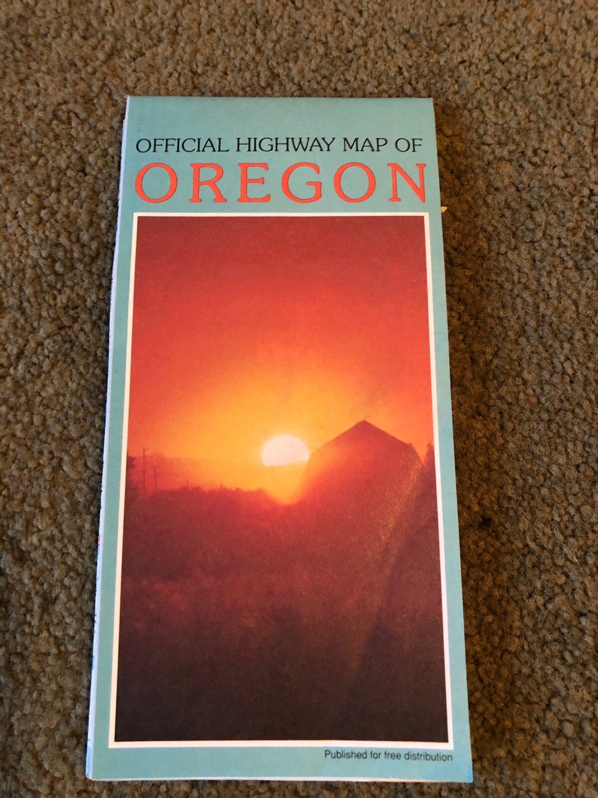 Vintage Official Highway Map OREGON Dept of Transportation (1986-1991?)