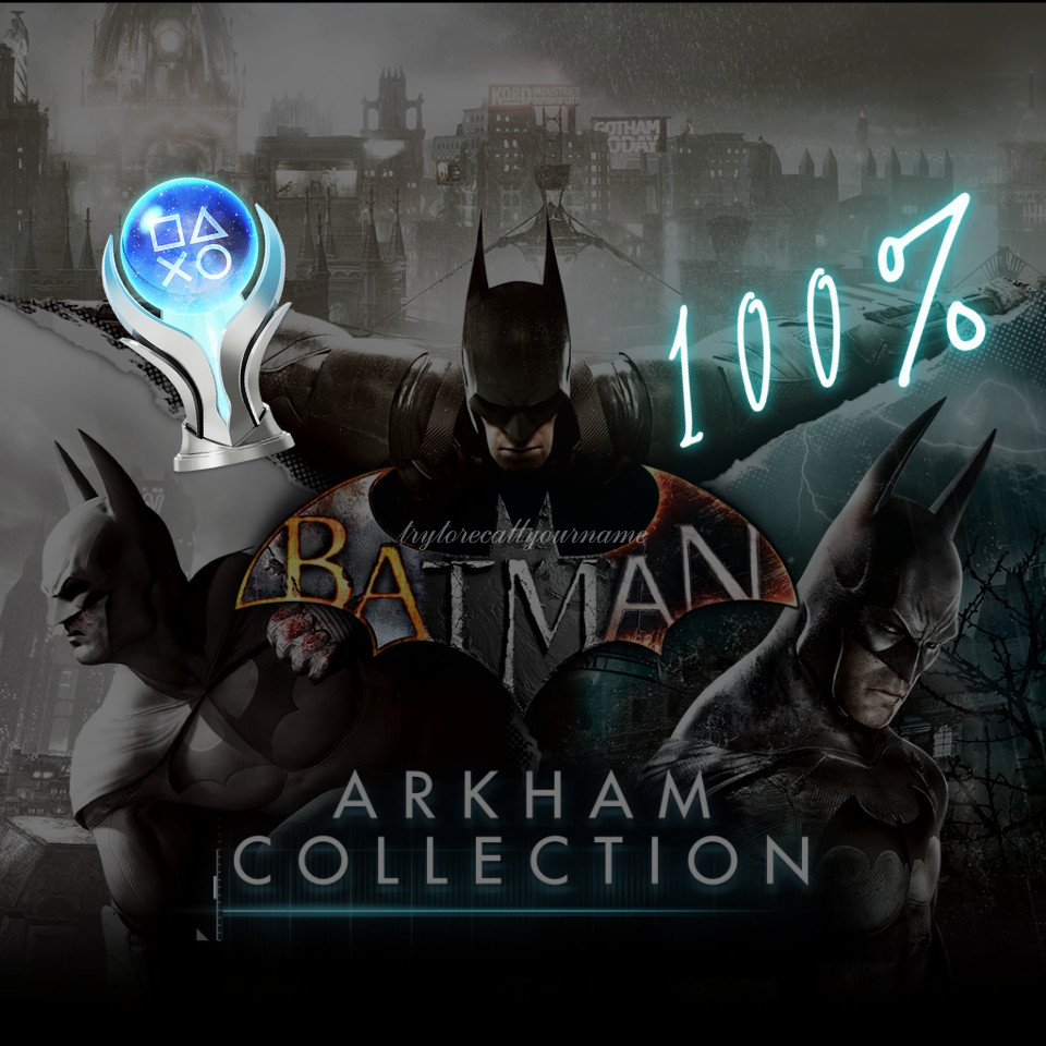 Batman: Arkham Collection TRILOGY ALL GAMES PS4/PS5 Platinum Trophy Service PRO