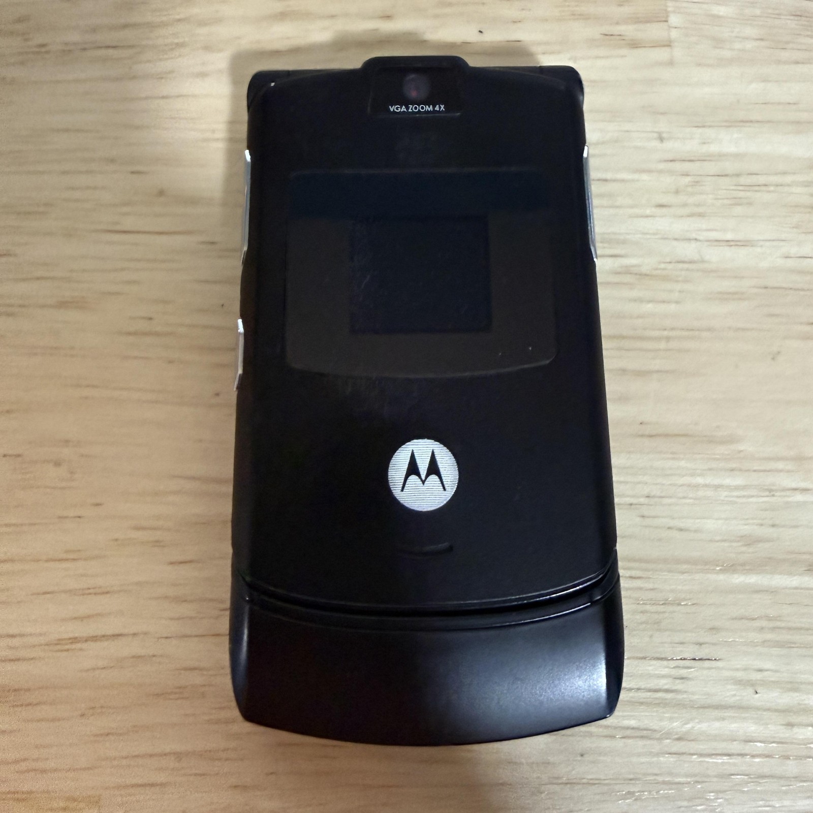 Vintage Motorola RAZR V3 Cingular Black Flip Cell Phone Camera Parts As-Is