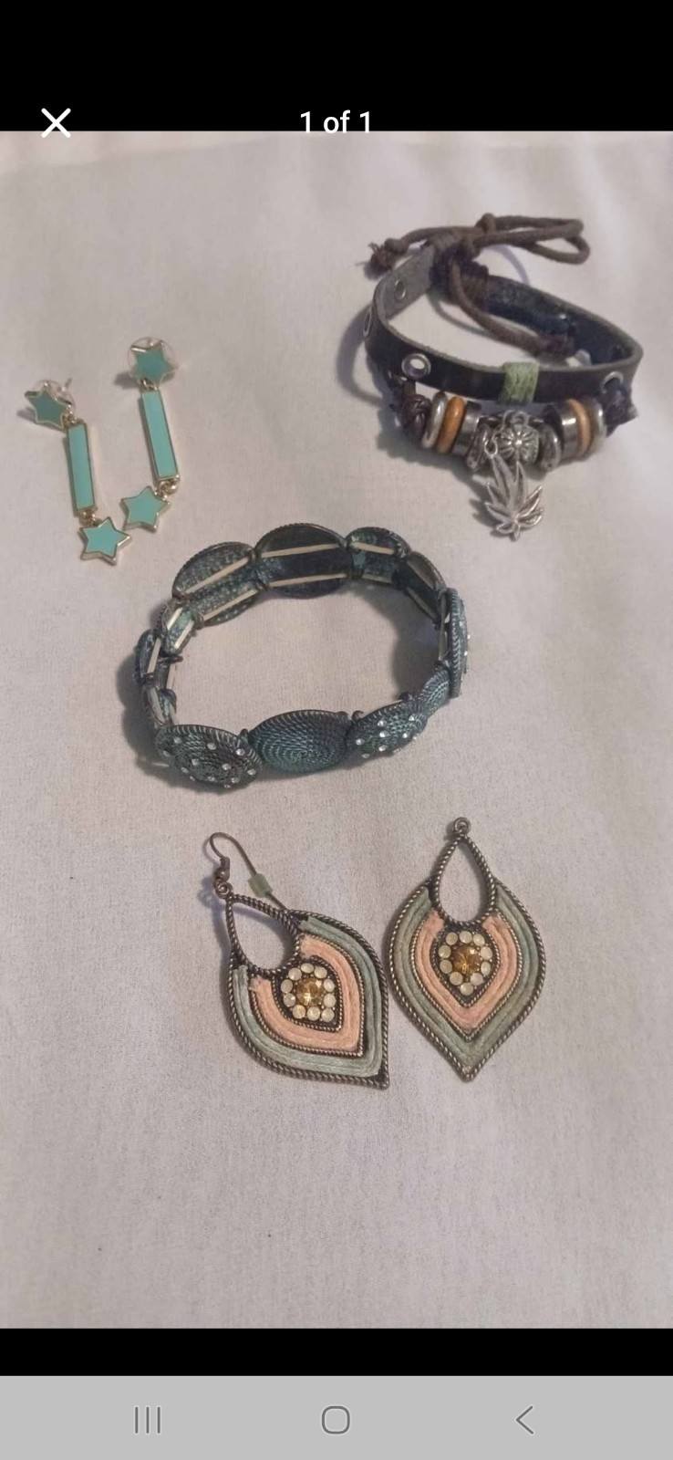 Fashion Jewelry Mixed Lot Bracelets Earrings Multicolor Mixed Metals Women