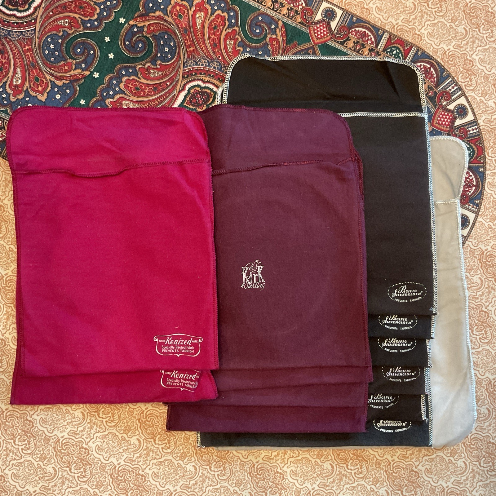 16 Pacific SilverCloth / Other Anti Tarnish Sterling Bags for Plates or Dishes