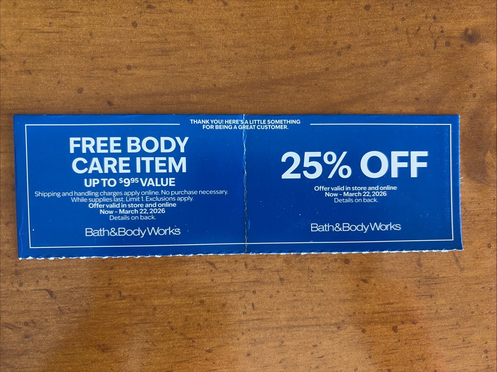 Bath & Body Works Coupons - Body Care Item and 25% Off Order Exp 3-22-26
