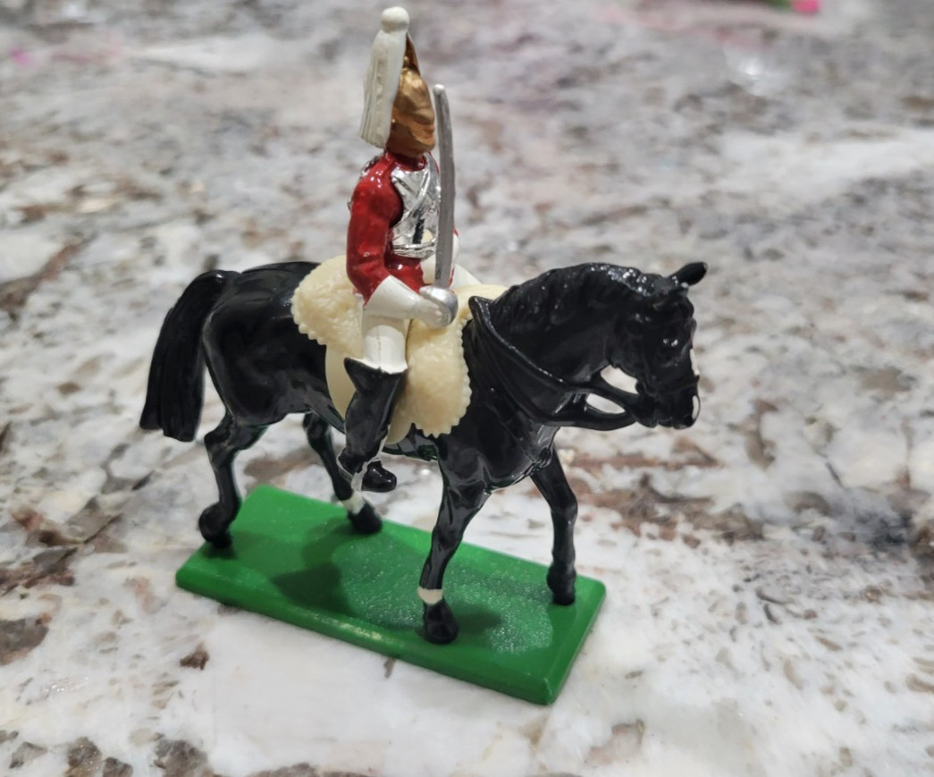 W. Britains Figurine Regiment Life Guard Cavalry Mounted Trooper Excellent 1988 
