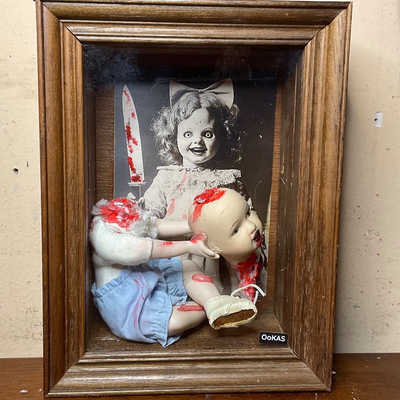 Want To Play , Creepy Doll Decor, Dark Art