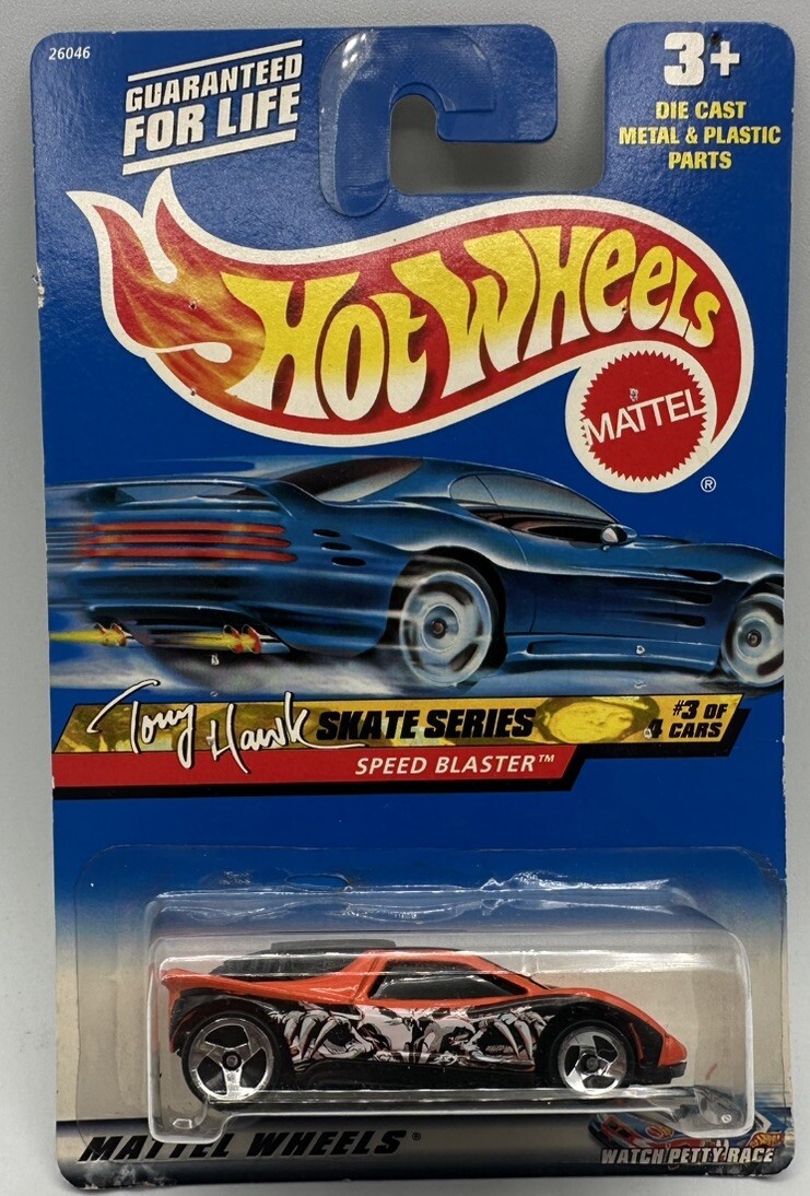 Hot Wheels Tony Hawk Skate Series Speed Blaster #3 Of 4 Cars Mattel DieCast 1990