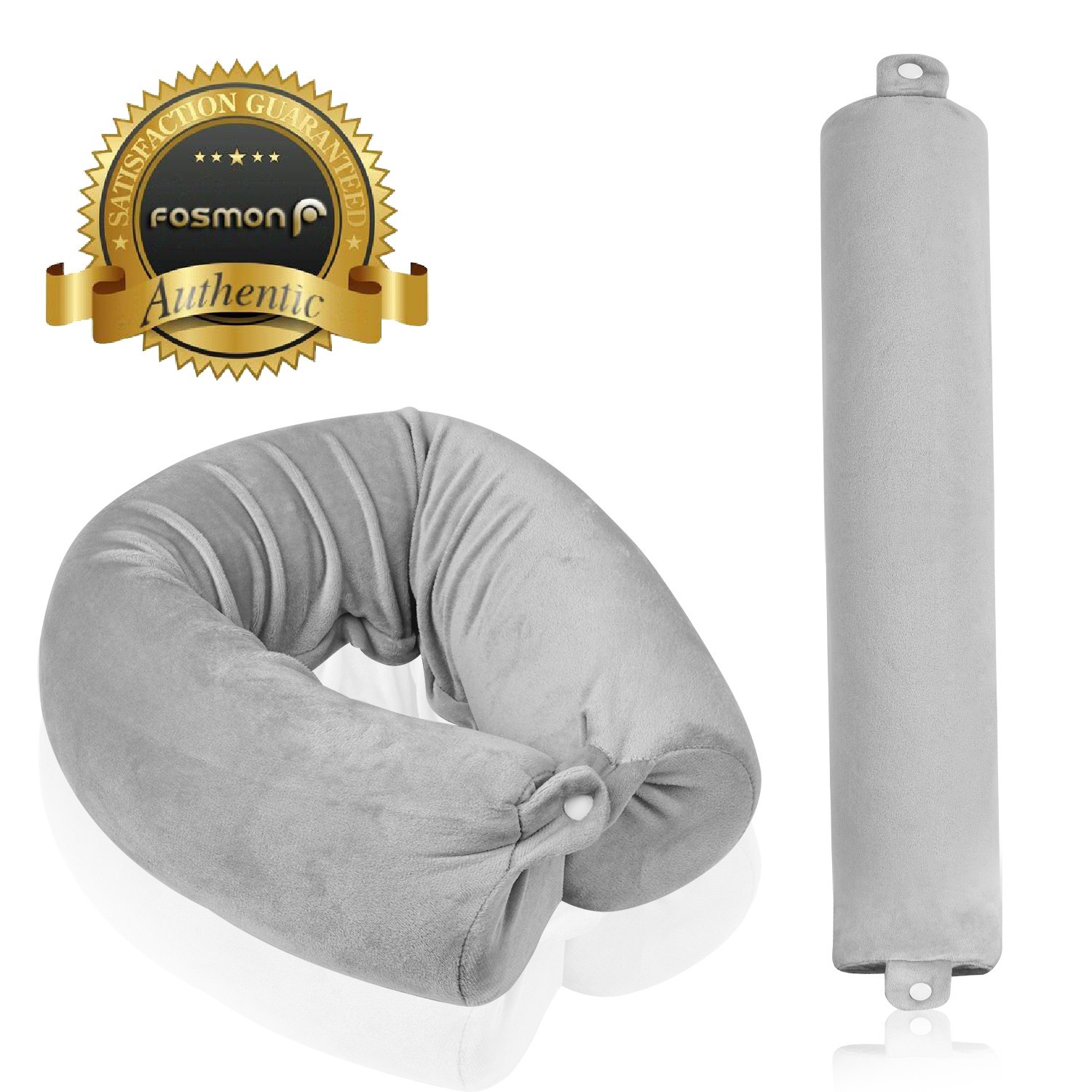 Fosmon Neck Pillow Travel Pillow Memory Foam Travel Neck Pillow for Airplane Car