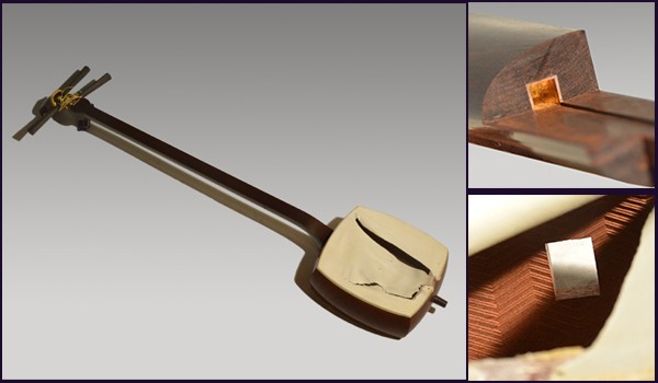 Shamisen Beniki Horse Chestnut Beautiful Tiger Heather Kinboso Body With Case