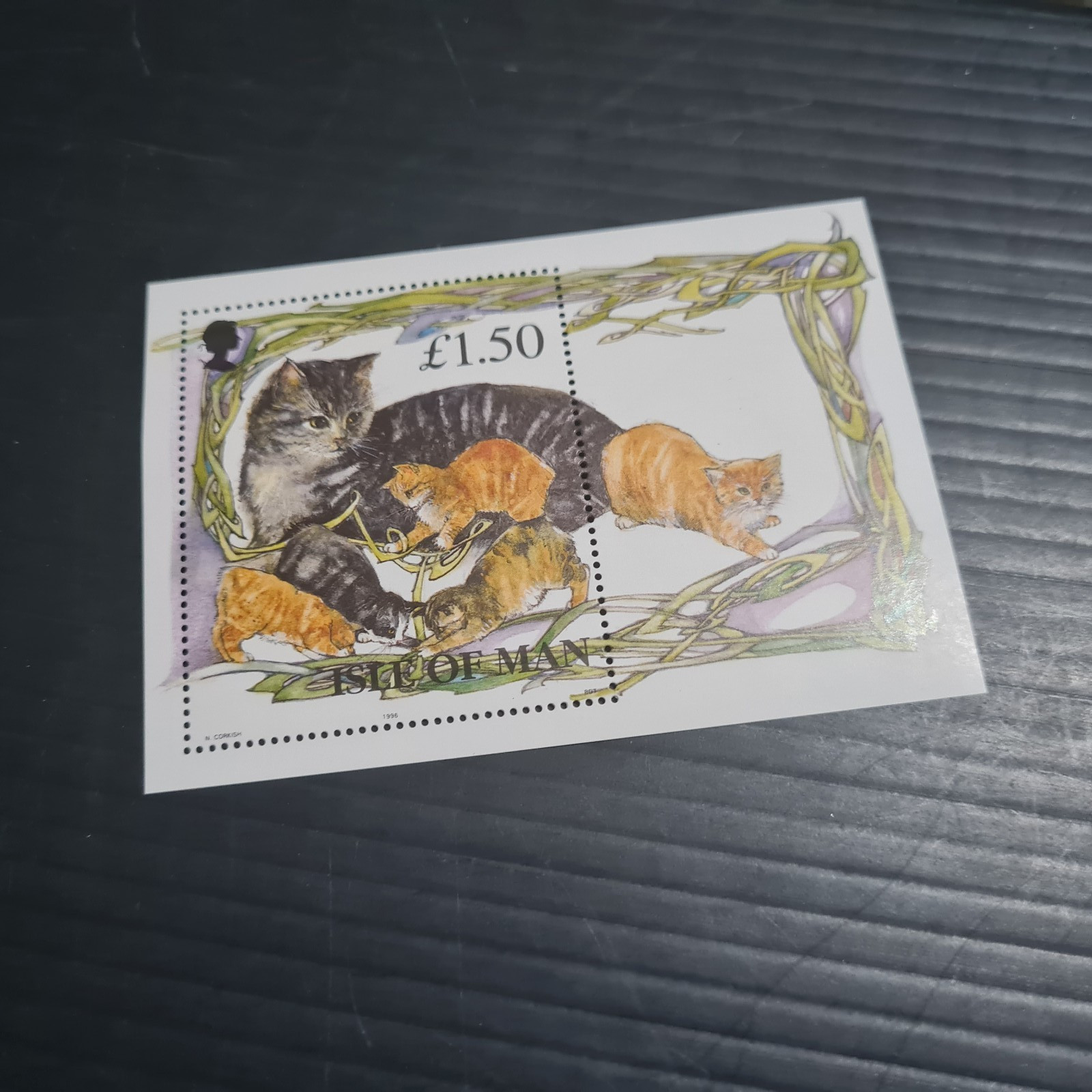 ISLE OF MAN 1996 SG MS683 CATS MNH