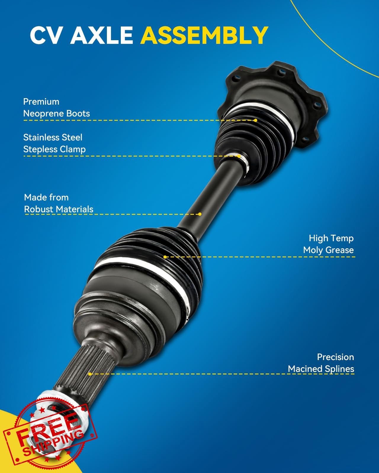 PHILTOP Front Left CV Axle 13-18 RAV4 14-16 Scion tC 66-5444