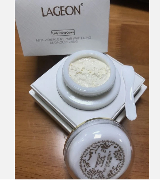 Singapore Lageon Lady Cream Toning Cream Anti-Wrinkle Repair Whitening 38g #tw