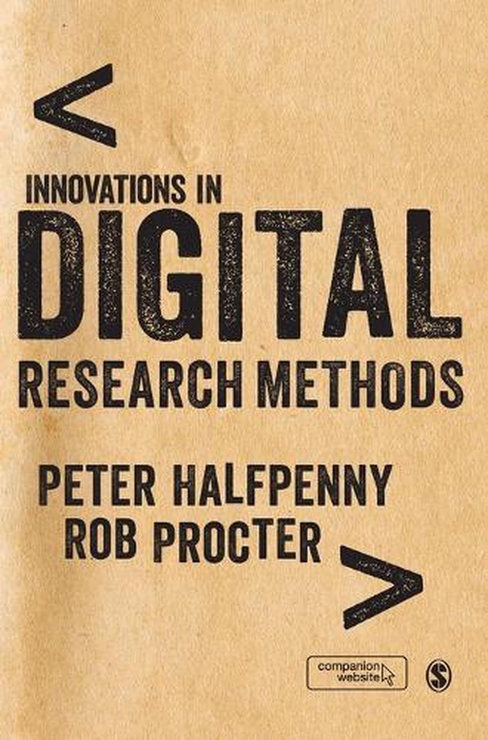 Innovations in Digital Research Methods by Peter Halfpenny (English) Hardcover B