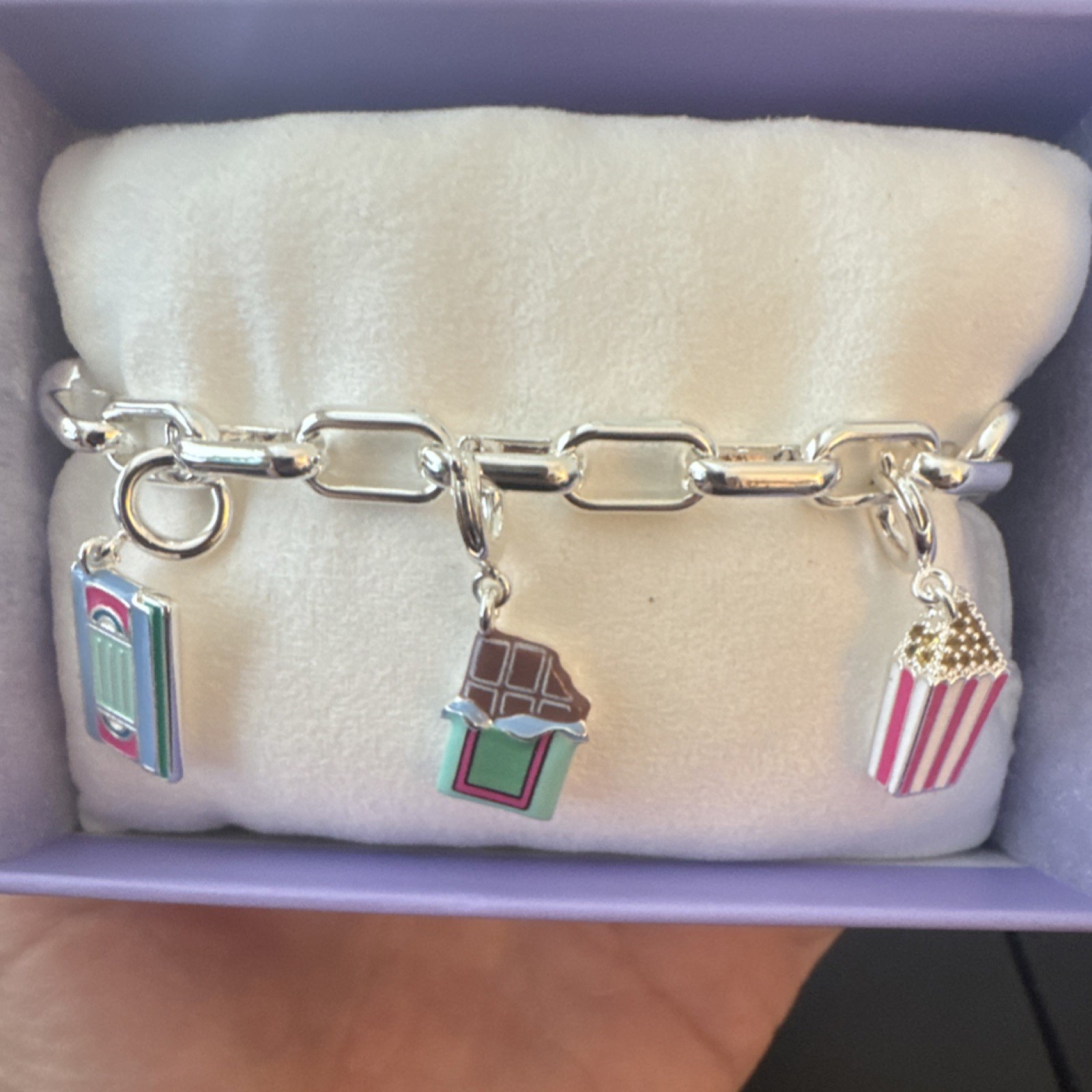 Bomb party Charmelier BR60837 Old School Bracelet Silver Plated Cubic Zirconia