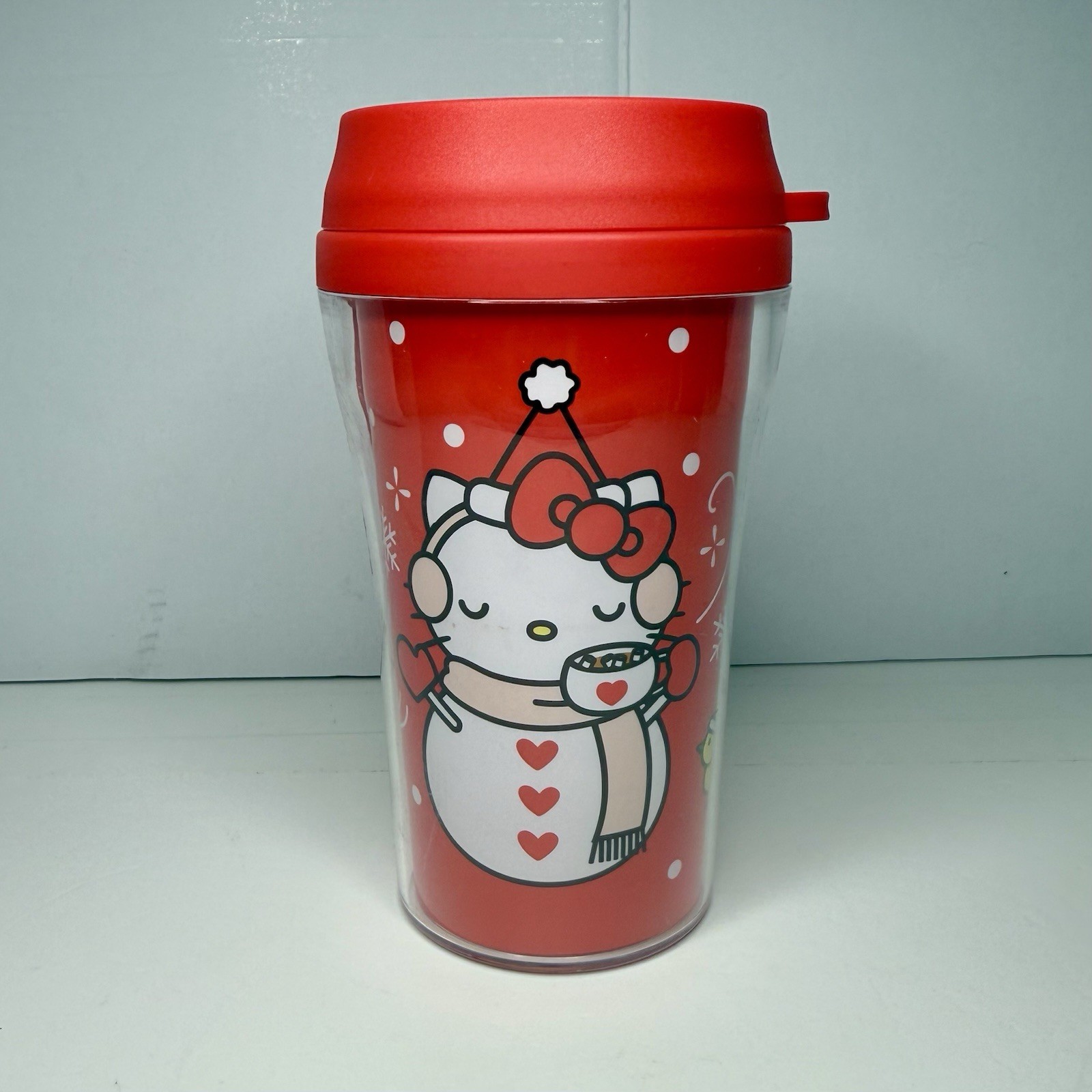 Sanrio Hello Kitty Snowman Christmas 5” Double Wall Tumbler 9 oz Cup 2024