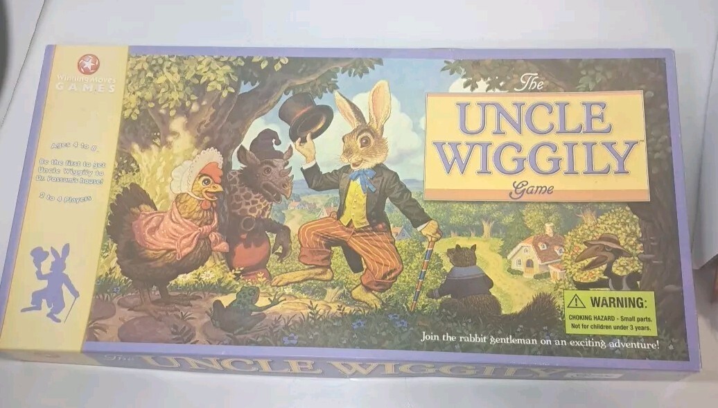 The Uncle Wiggily Board Game Milton Bradley Card Family Fun-Complete Vintage
