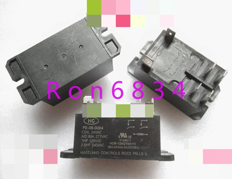 1pc New PE-08-0004 24VAC Relay 30A 6 pin *tm