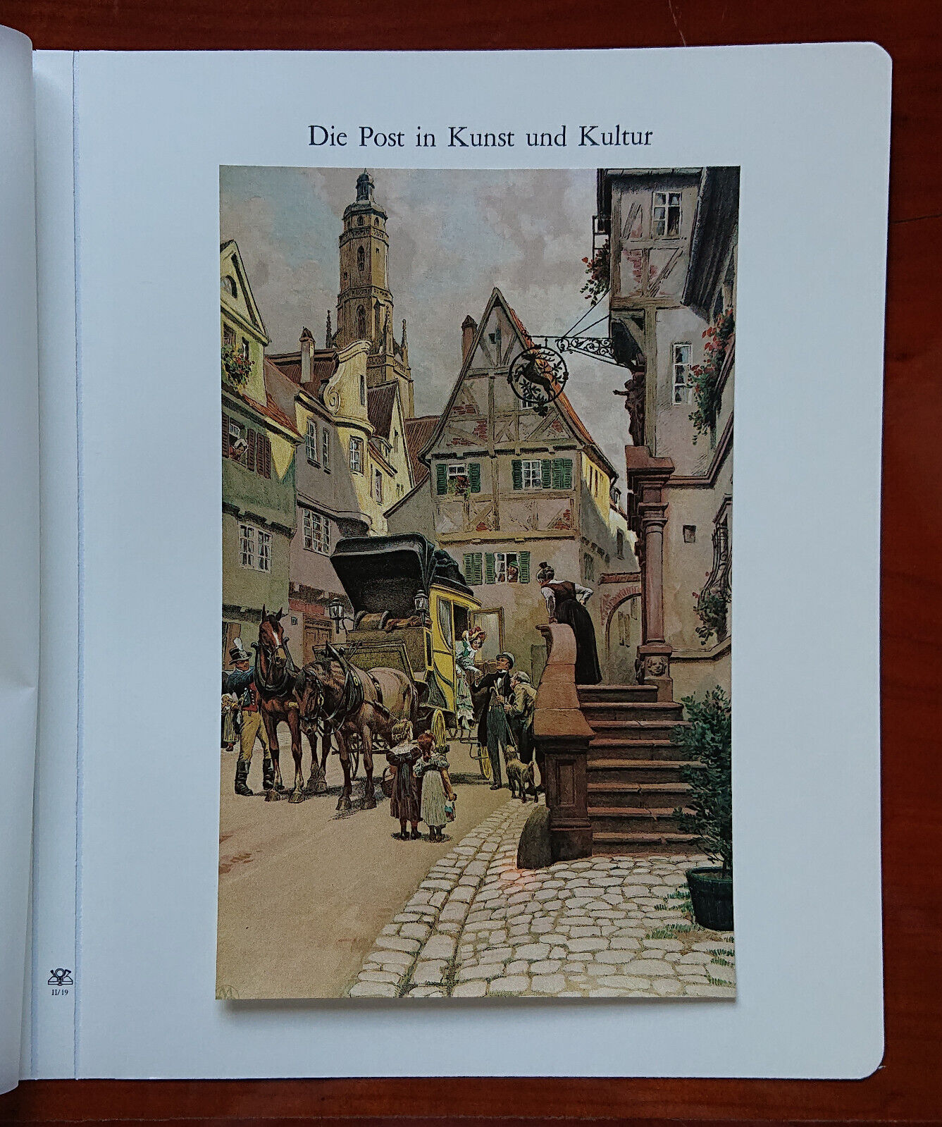 Vordruckblatt the Post Art & Culture Stagecoach Inn Paintings Hey Reprint