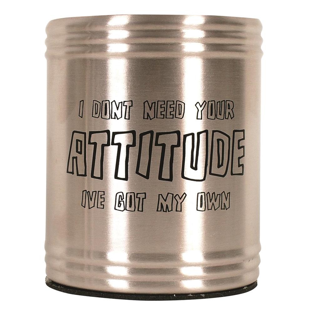 Coyote Stainless Steel Stubby Cooler (Don't Need Your Attitude)
