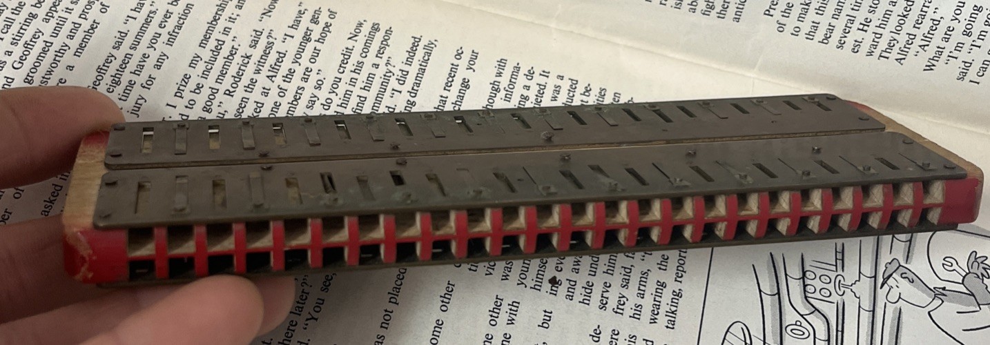 Vintage Hohner 2416C Golden Melody Tremolo Harmonica Key of C