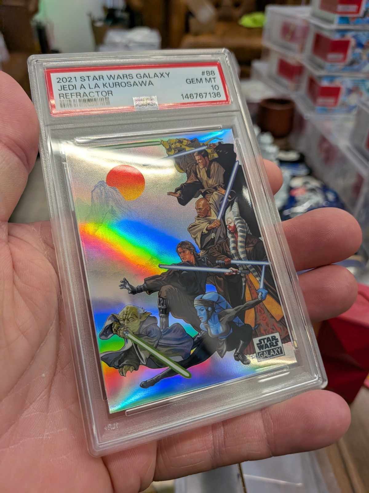 2021 Star Wars Galaxy Jedi A La Kurosawa Refractor #88 🔥PSA 10