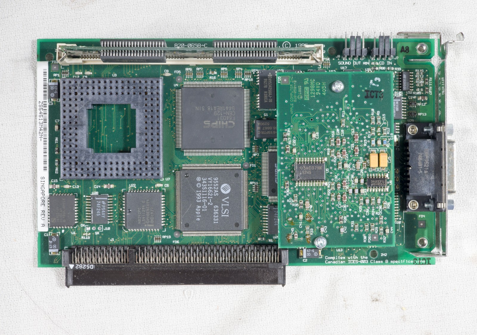 Vintage Apple Power Macintosh 6100 DOS compatibility card PDS ISAE24