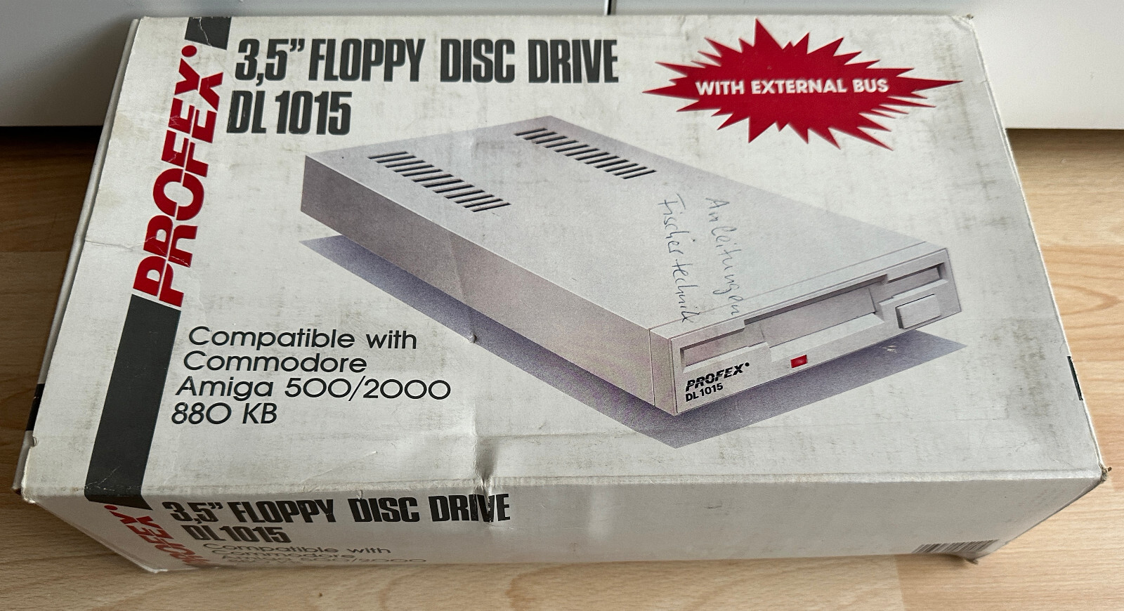 Disk Drive Profex DL-1015 External For Commodore/Amiga 500 - A4000, Ovp, Boxed
